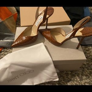 Jimmy Choo sling back pumps